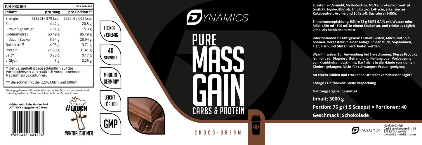 Pure Mass Gain 3kg