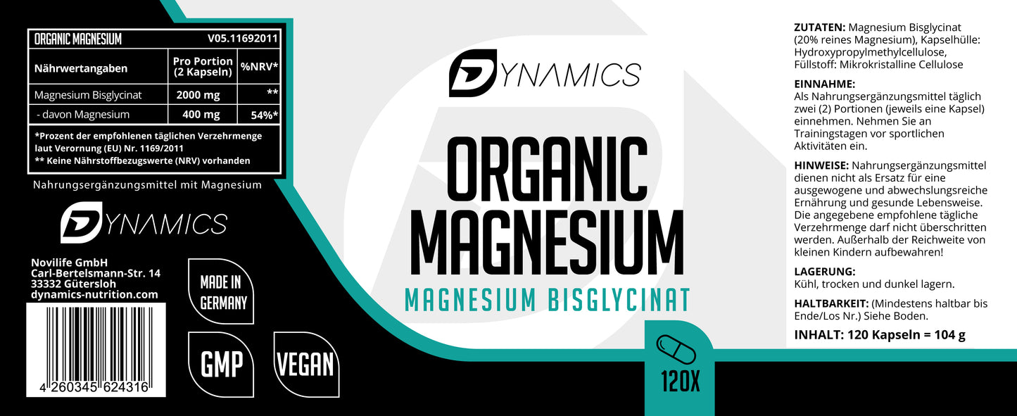 Organic Magnesium 120 Kapseln