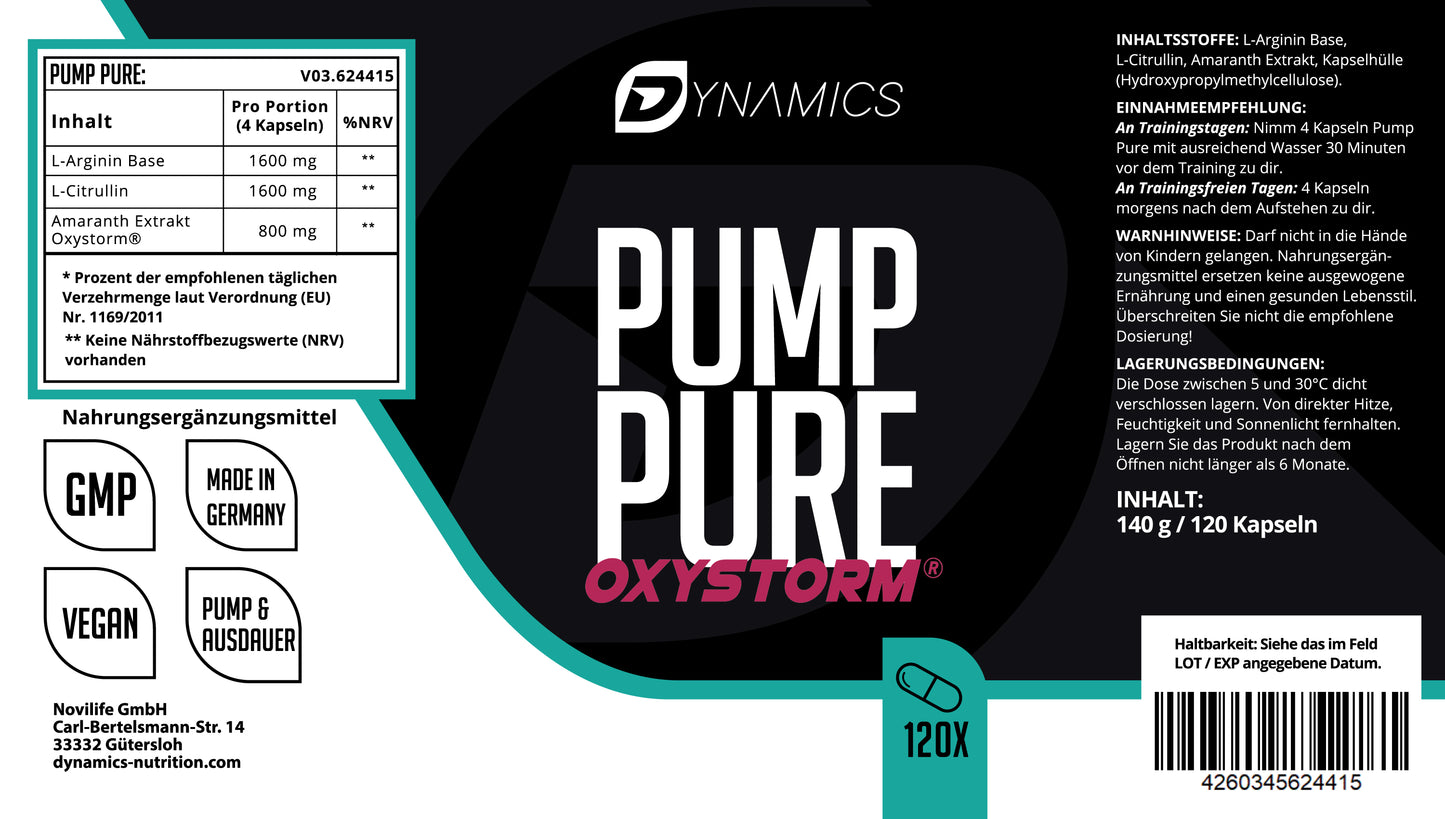 Pump Pure Oxystorm 120 Kapseln
